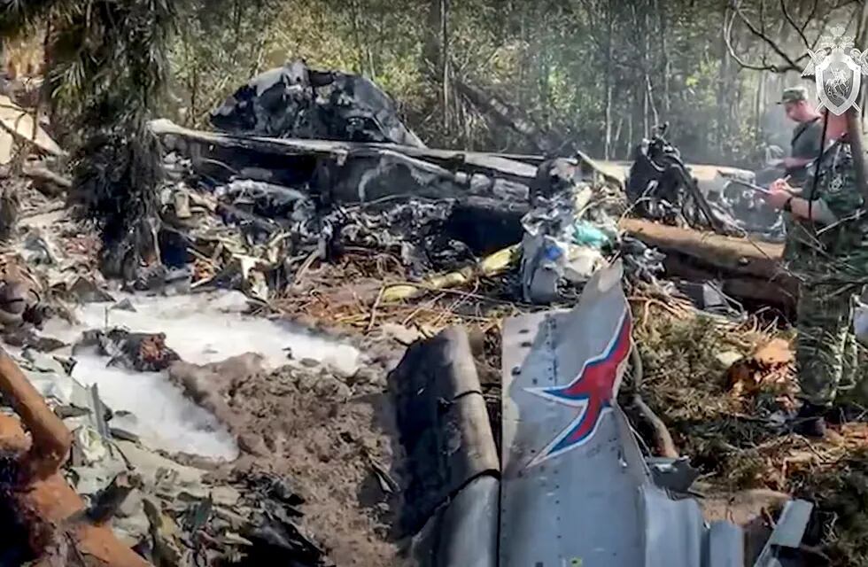 Se estrelló un avión militar ruso en Moscú