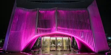Iluminan a la Legislatura de violeta en el mes de la mujer. (Legislatura de Córdoba)