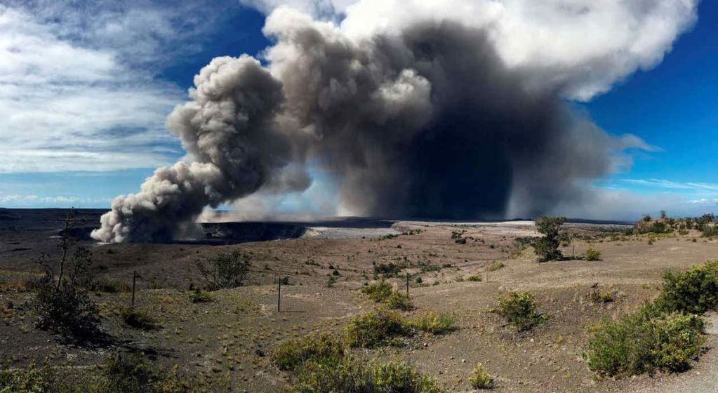 Preocupa el efecto de los vientos en la expansión de los gases provenientes de la erupción del volcán Kilauea. Foto: AP. 