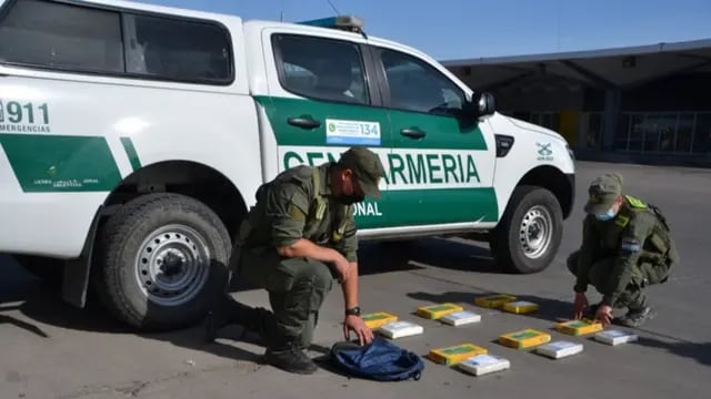 Gendarmería incautó más de 6 kilos de cocaína