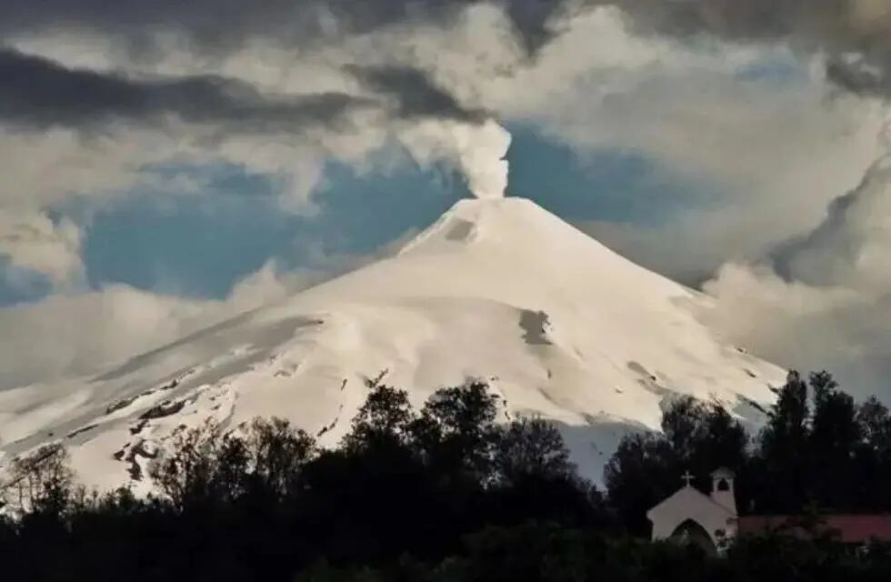 Alerta amarilla en el volcán Villarrica.