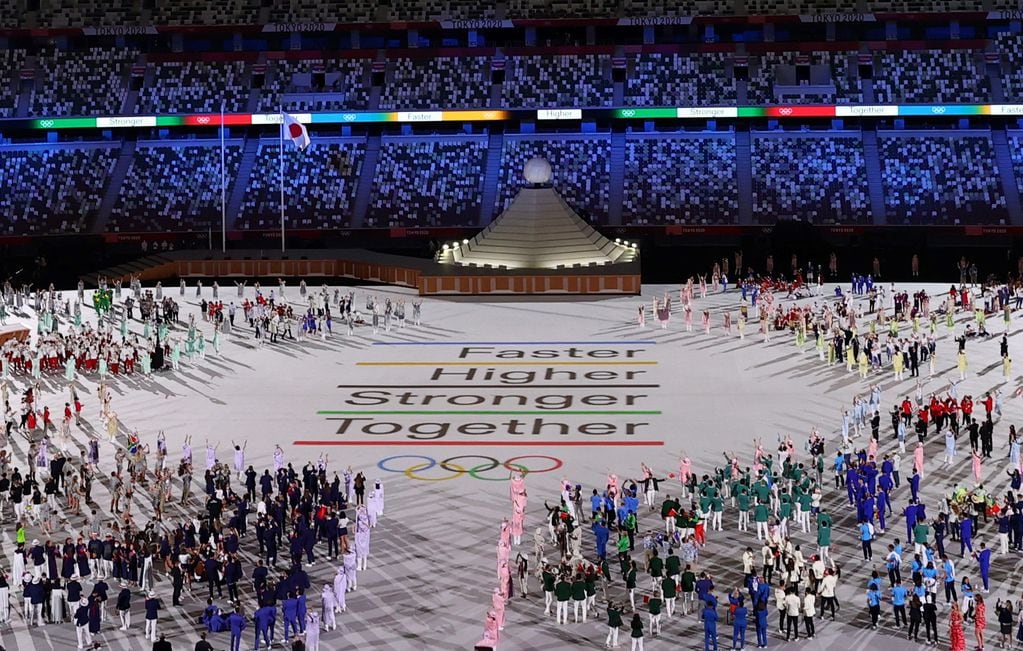 Las mejores fotos de la inauguración de los Juegos Olímpicos de Tokio 2020.