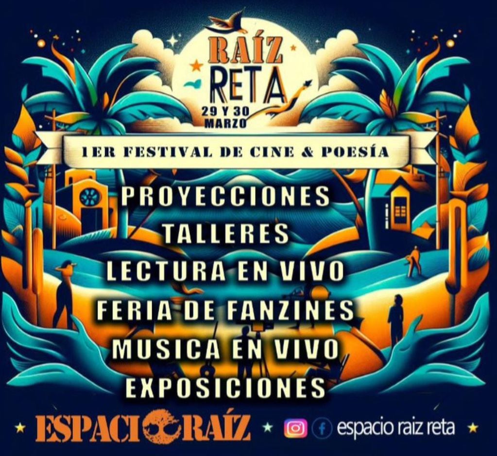 Espacio Raíz organiza el primer Festival de Cine y Poesía de Reta