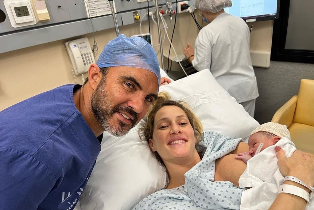 Cubero y Viciconte, aquí en una de las primeras imágenes de su hijo Luca, iniciaron su relación en febrero de 2018. (Instagram).