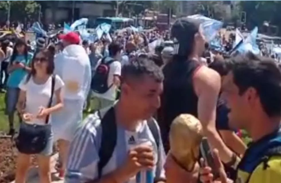 En Chile también hubo festejo argentino.