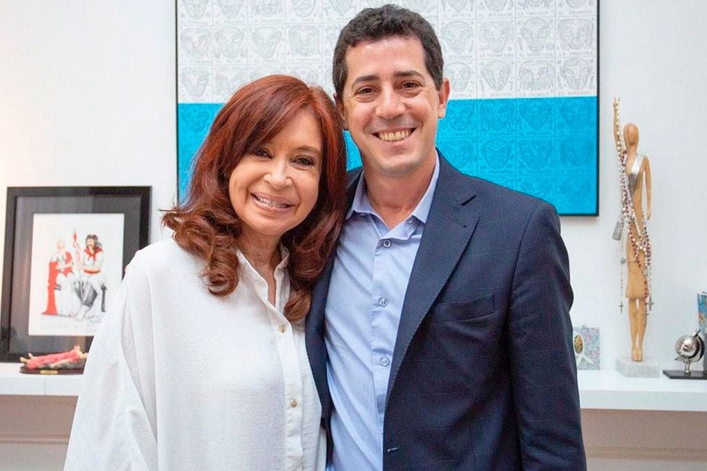 Eduardo "Wado" de Pedro junto a Cristina Kirchner.
