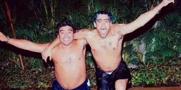 Diego Maradona y Rodrigo Bueno