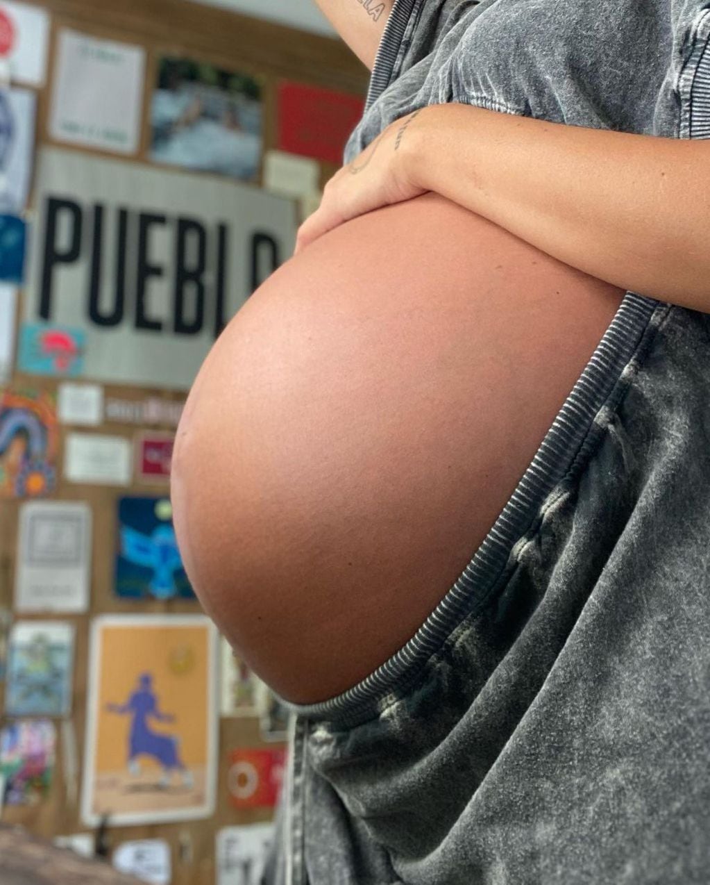 Rivero mostró todo el proceso de su embarazo