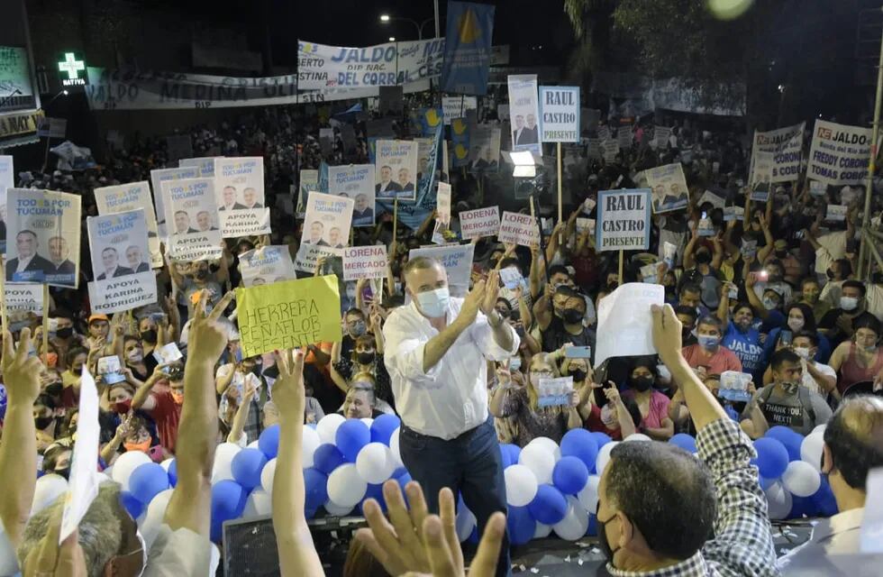 Jaldo participó de un acto en Simoca.