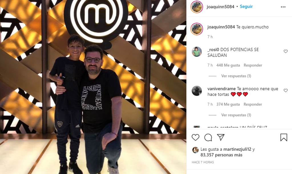 La foto que compartió Joaquín junto a Damián Betular. (Foto: Instagram)