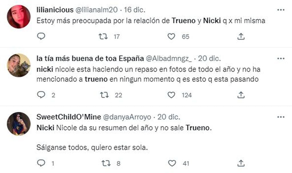El llamativo post de Nicki Nicole que preocupó a sus fans: ¿qué pasó con Trueno?