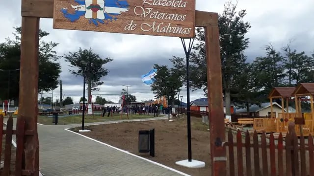 Inauguración Plazoleta "veteranos de Malvinas"