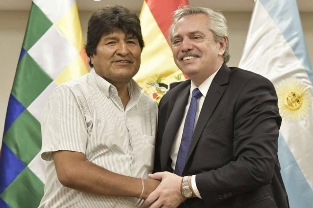 Alberto Fernández y Evo Morales (foto: Twitter)