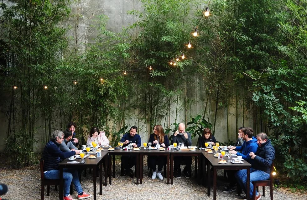 PASO 2021: Desayuno de Juntos por el Cambio en el barrio porteño de Belgrano.