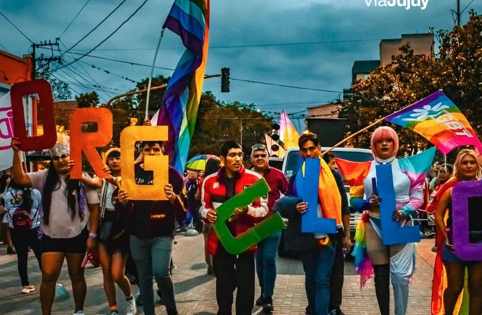 El sábado en horas de la tarde se realizó la Marcha del Orgullo en Jujuy.