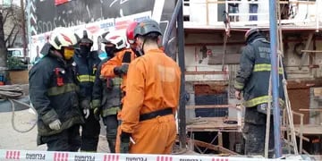 Derrumbe en una obra en construcción en Palermo