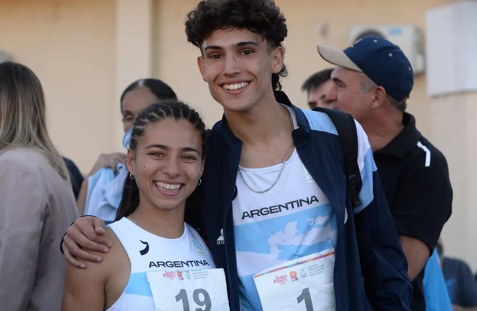 Camila Rodríguez consiguió la medalla plateada y Tomás Mondino, la de oro en los 100 metros llanos