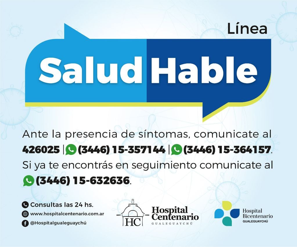 Línea Salud Hable - Covid Gualeguaychú