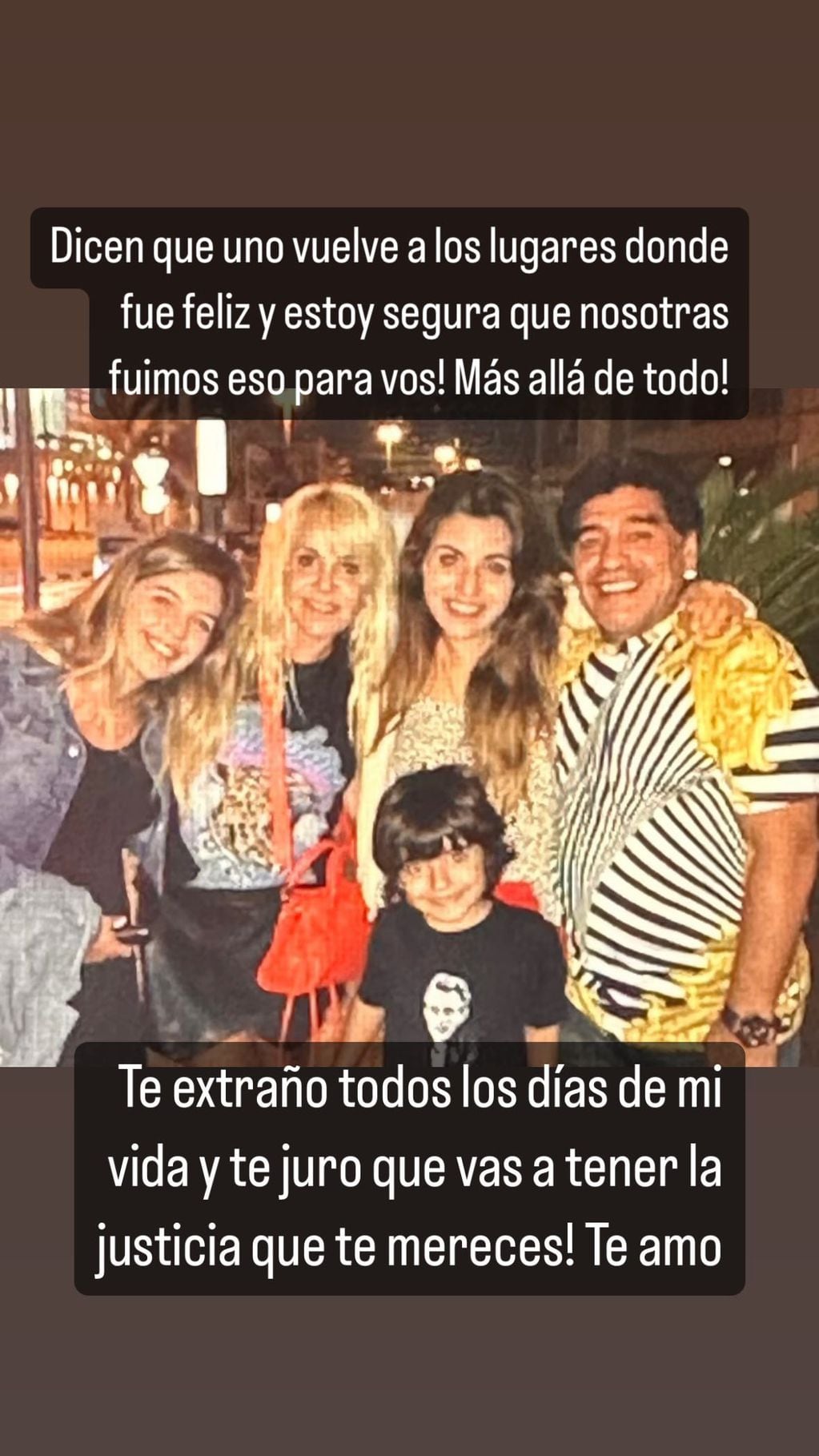 El recuerdo de Dalma Maradona a su papá