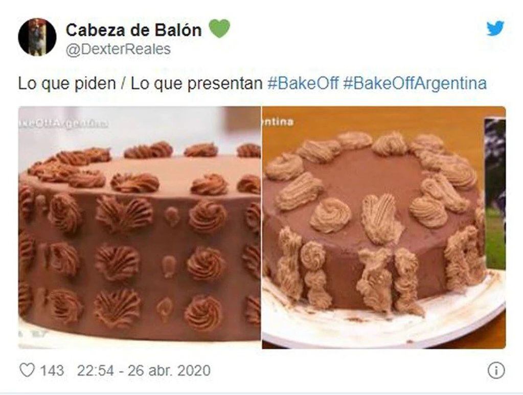 Los memes de la torta de Marcos en Bake Off (Captura)