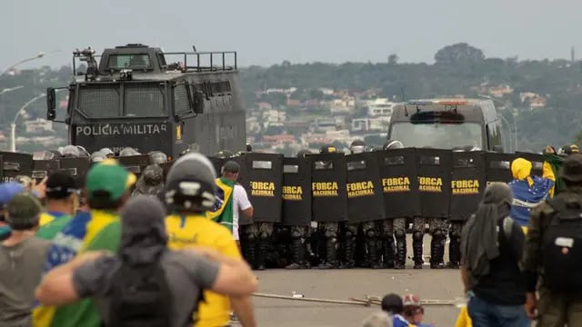 Desalojo del campamento bolsonarista