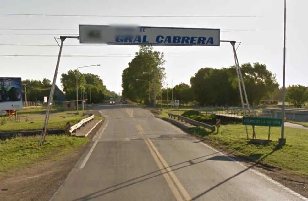 El hecho ocurrió en General Cabrera (Captura / Google Street View).