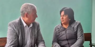 Pietragalla Corti con Milagro Sala en Jujuy