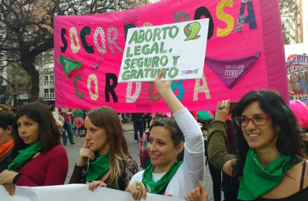 Marcha por el aborto legal en Córdoba.