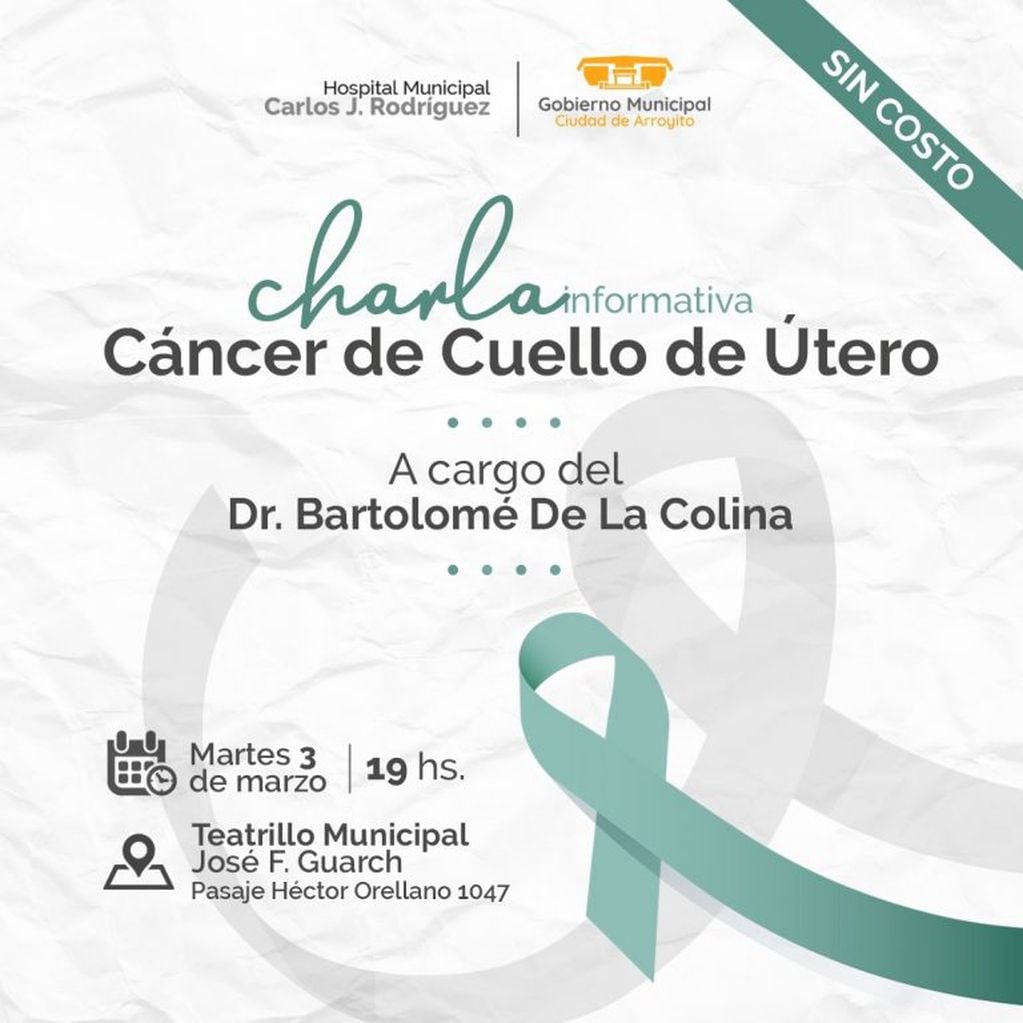 Charla sobre cancer de Utero Arroyito