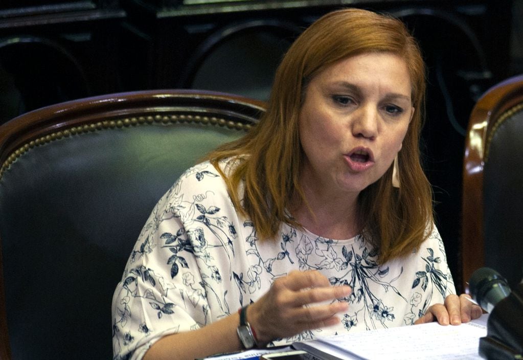La diputada nacional Karina Banfi (Juntos por el Cambio) encabeza el pedido de citación a Rosario Lufrano por el escándalo en la TV Pública. (Federico López Claro)