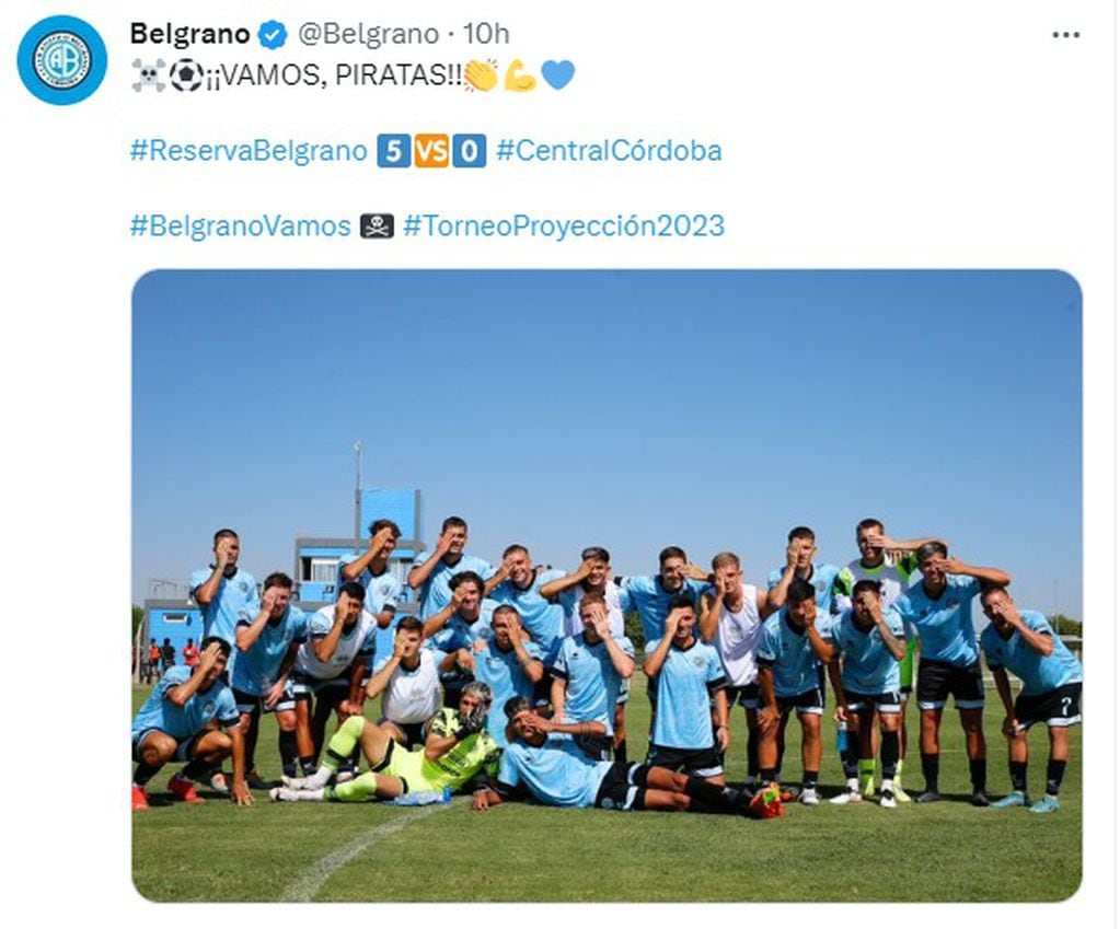 La Reserva de Belgrano goleó, y el Colo Barinaga volvió a la actividad.