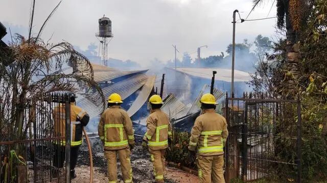 Puerto Iguazú: vivienda fue consumida por un incendio