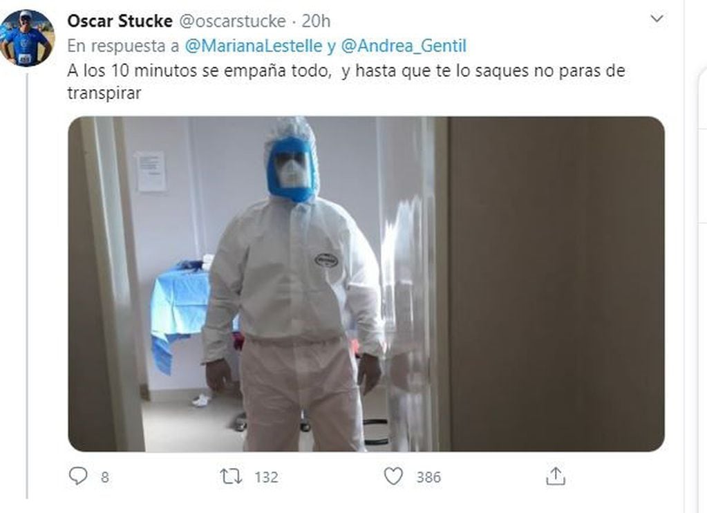 La doctora Marina Lestelle y la concientización sobre la pandemia en Twitter (Twitter)