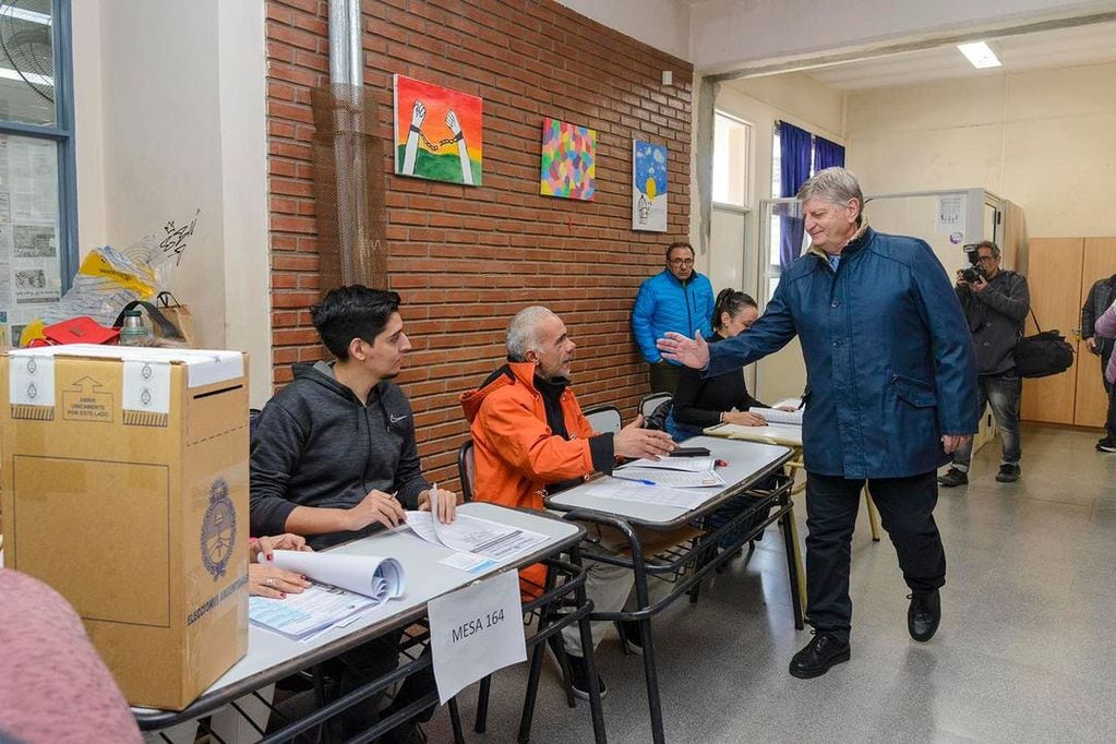Sergio Ziliotto votó en La Pampa este domingo 13 de agosto.
