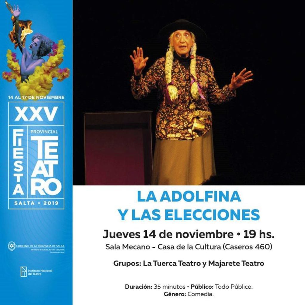 XXV Fiesta Provincial del Teatro este jueves 14 (Facebook INT Representación Provincial Salta)