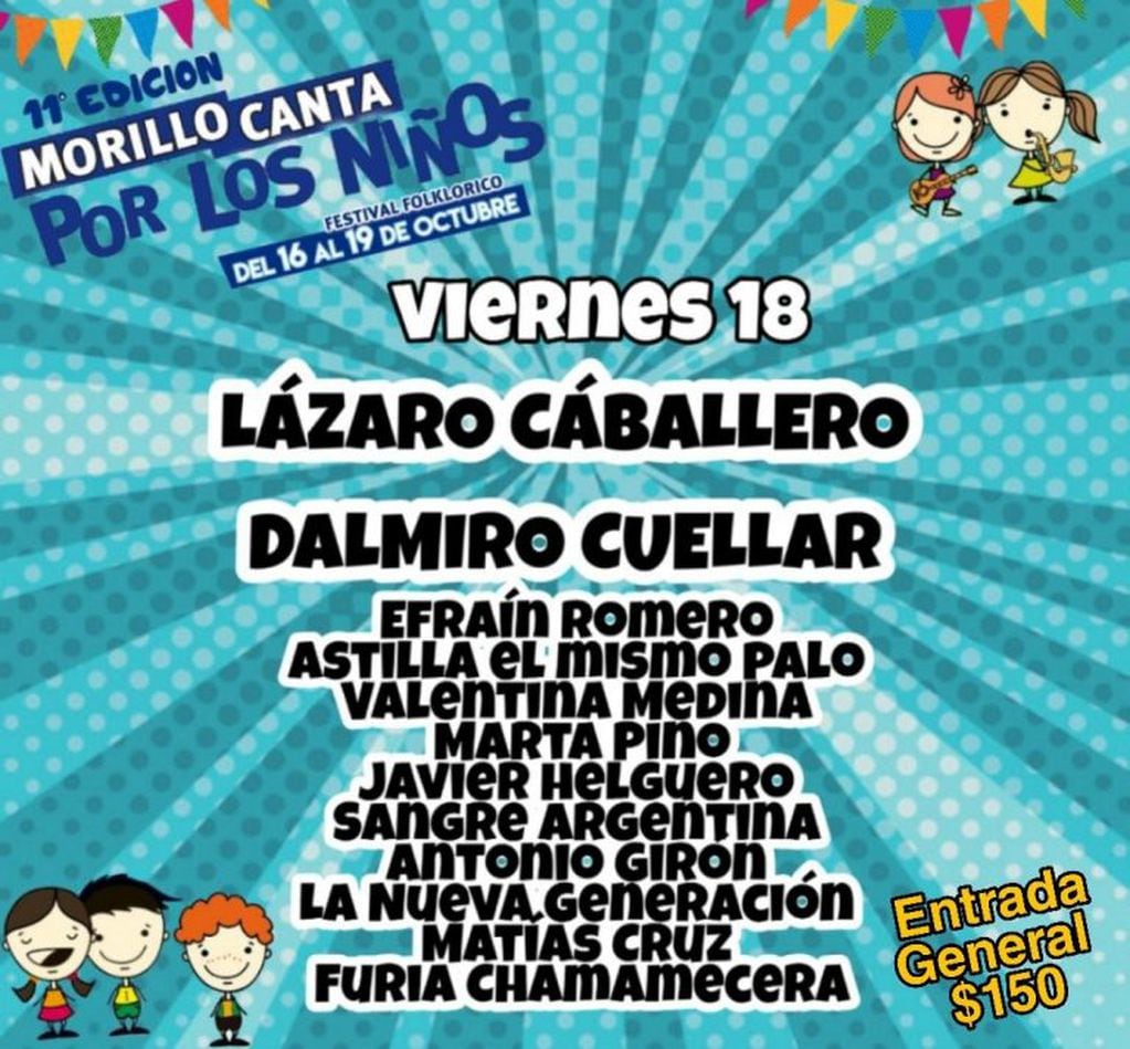Festival Morillo Canta por los Niños (Facebook Morillo Canta por los niños)