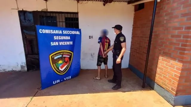 San Vicente: joven detenido acusado de provocar un incendio