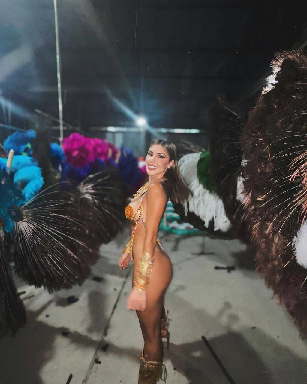 La pareja del Licha Martínez bailó muy sexy en el Carnaval de Gualeguaychú