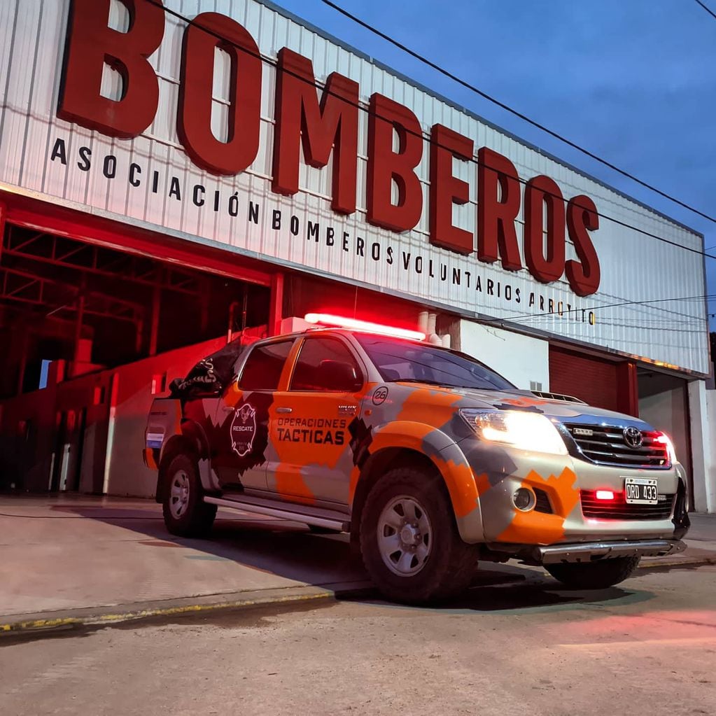 Bomberos de Arroyito se suman a la busqueda de Guadalupe