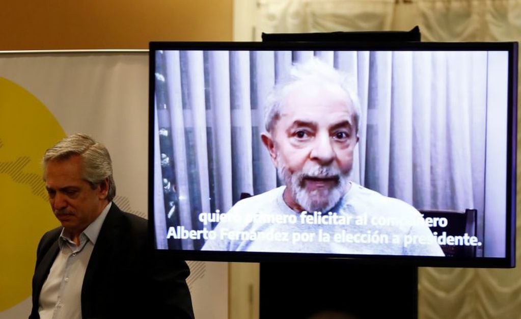 Lula le grabó un mensaje a Alberto Fernández en el marco del segundo encuentro del Grupo de Puebla. (AP).