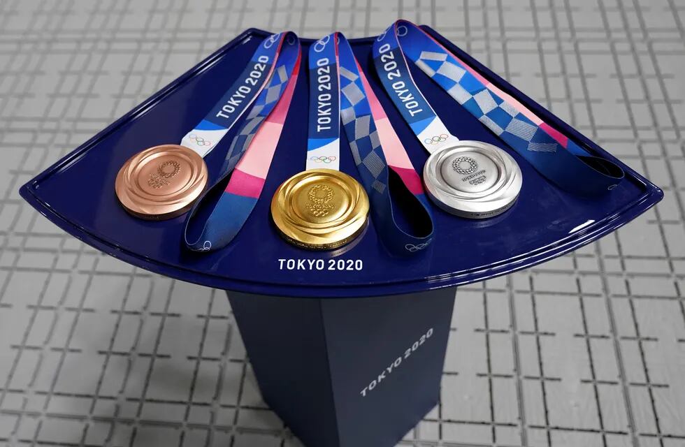 Las medallas de los Juegos Olímpicos en Tokio, Japón. (AP)
