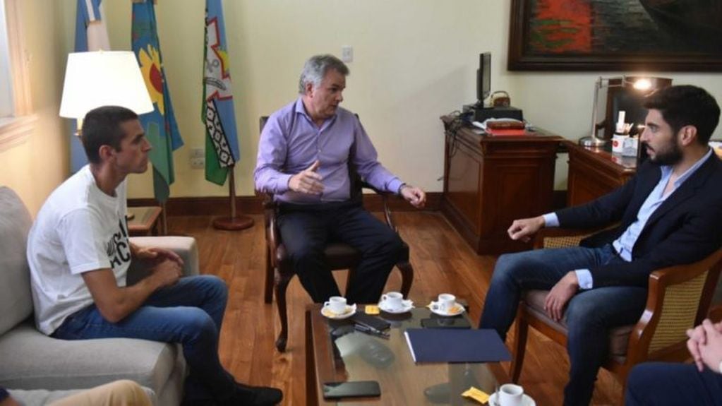 Facundo Moyano, Héctor Gay y Santiago Saccoccia