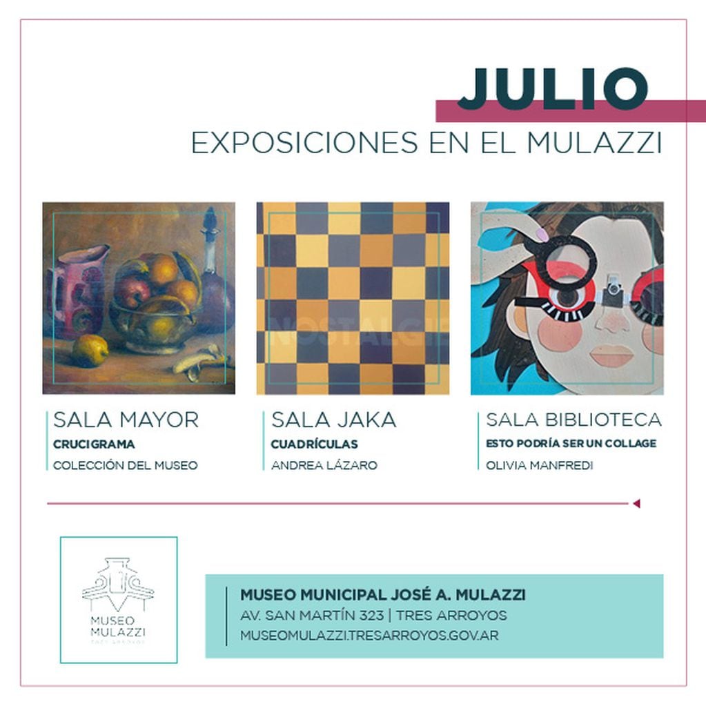 Museo Mulazzi de Tres Arroyos: inauguración de las exposiciones de julio