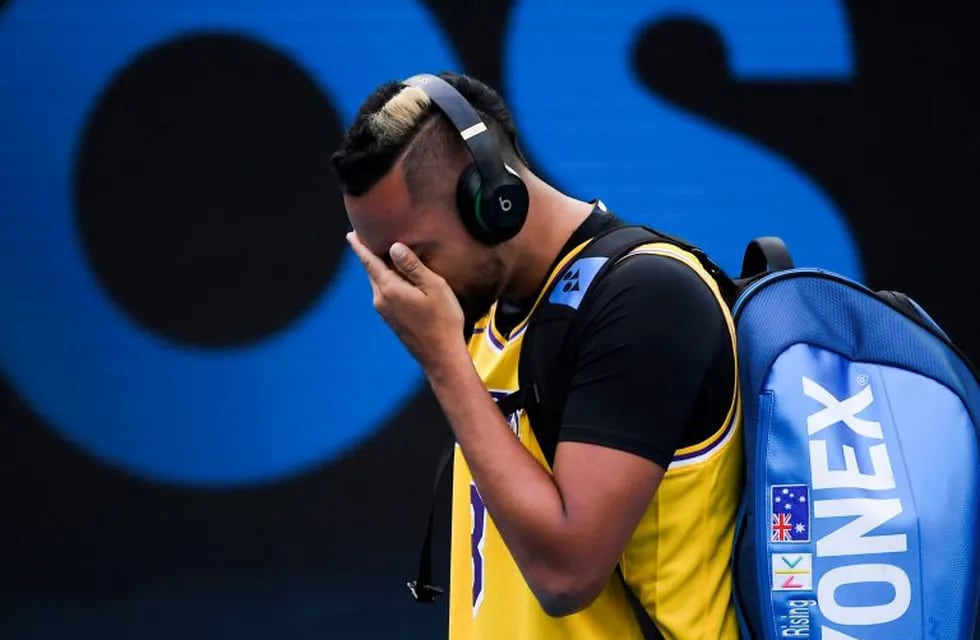 El emotivo homenaje de Nick Kyrgios a Kobe Bryant en el Australian Open. (AFP)