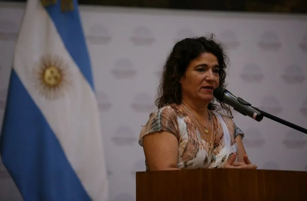 María Fernanda Araujo, presidenta de la Comisión de Familiares de Caídos en la Guerra de Malvinas e Islas del Atlántico Sur (foto de 2017).