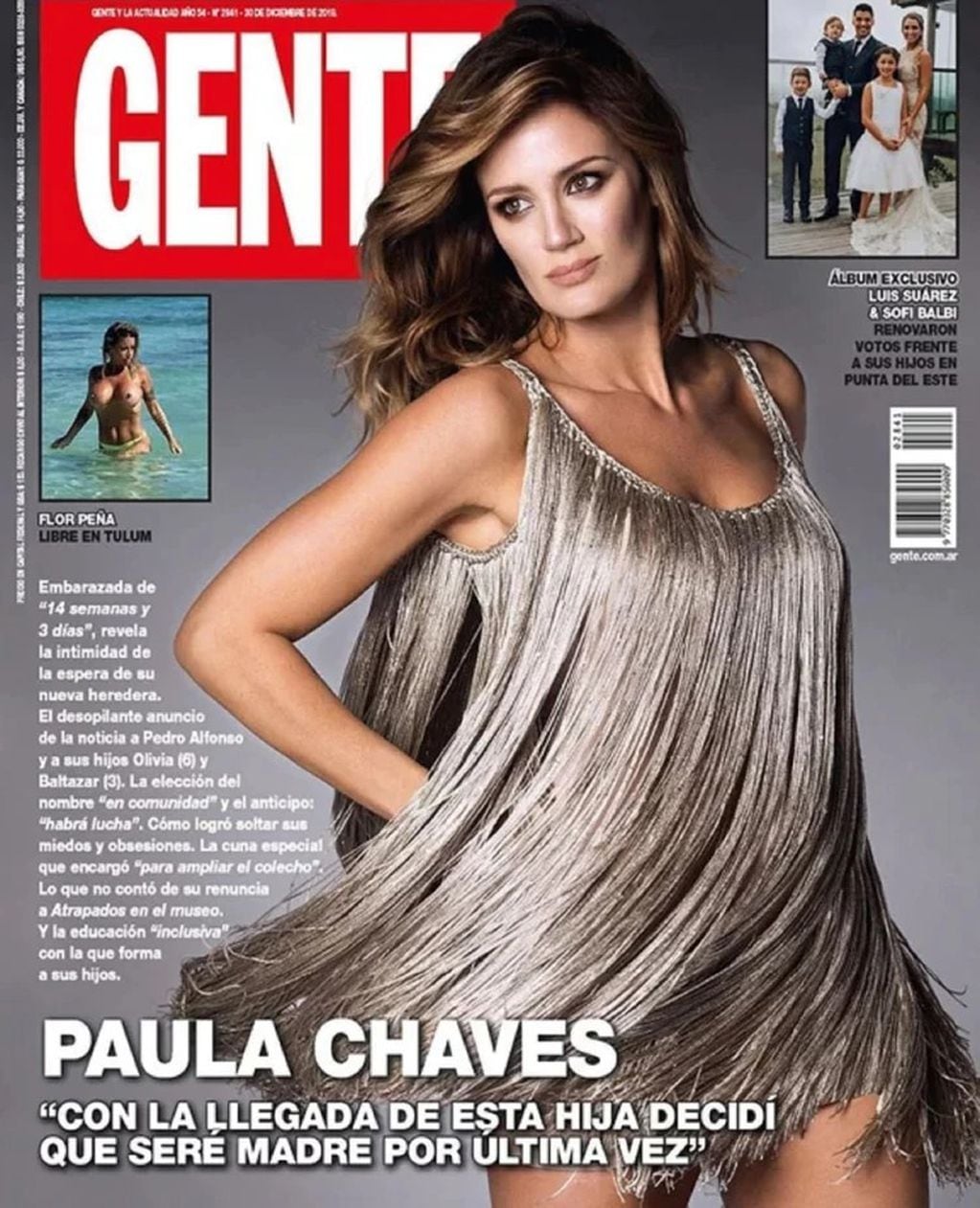 Paula Chaves protagonizó la portada de revista Gente y reveló el sexo de su bebé (Foto: Caras)