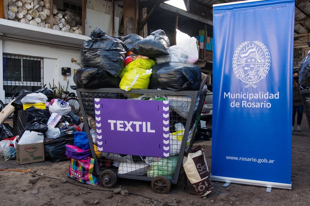 La Municipalidad acopió las donaciones en la Dirección General de Residuos.