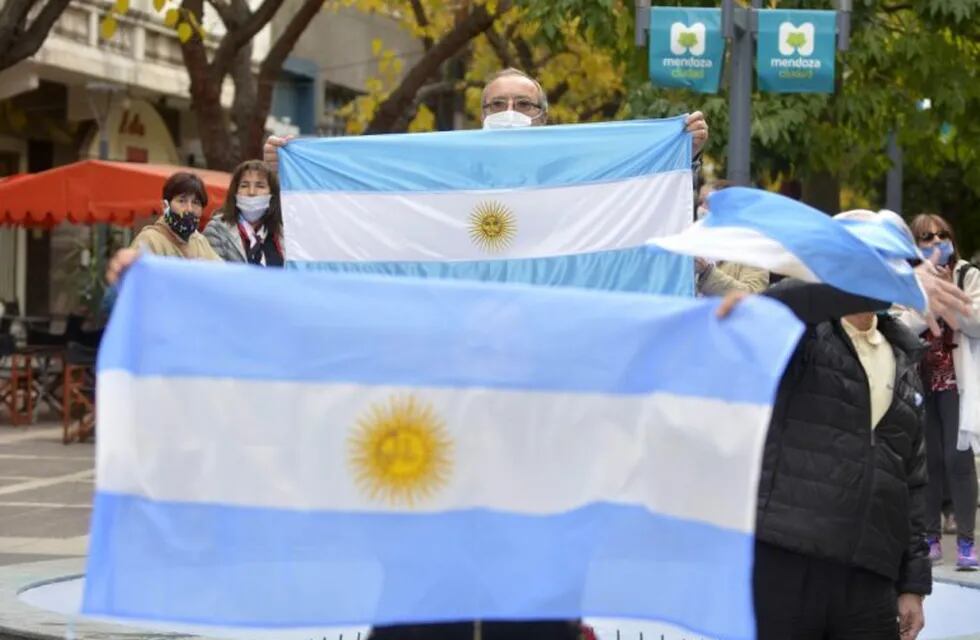 Movilización en contra de la expropiación de Vicentín en Mendoza -Gentileza Nicolás Ríos / Los Andes