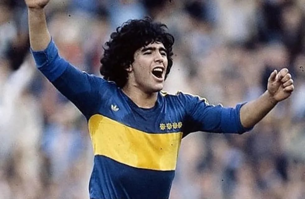 Diego Maradona en Boca (Foto: web).