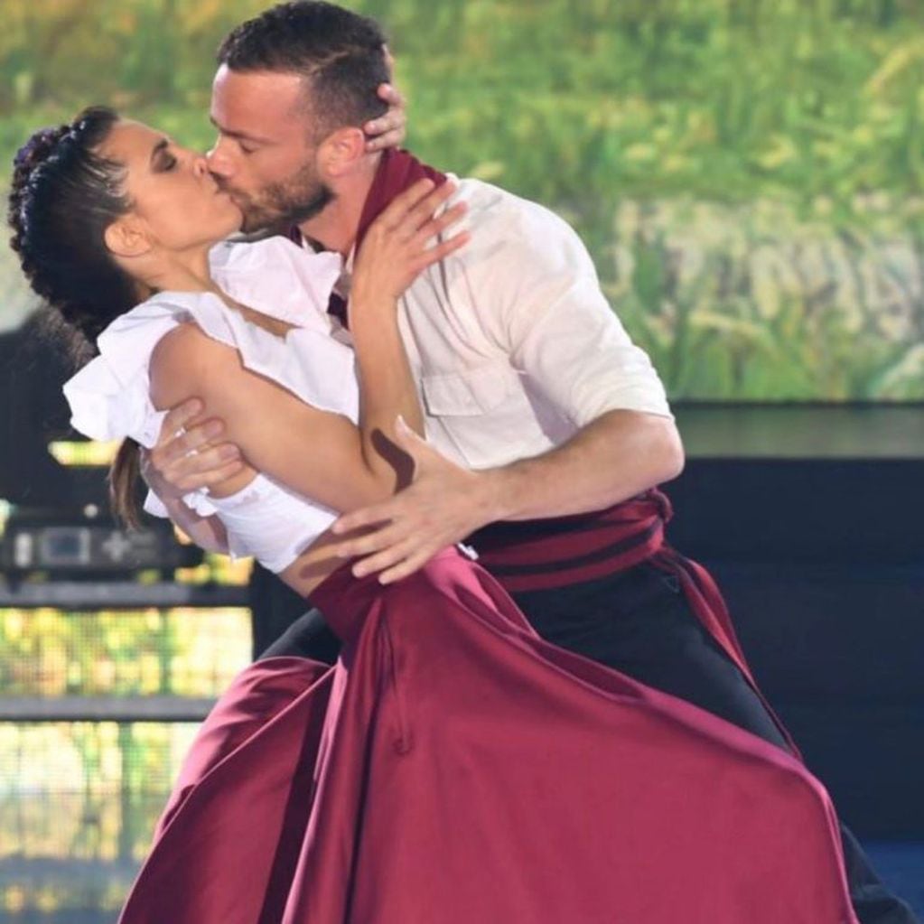 Cinthia Fernández y Martín Baclini cuando eran pareja y compañeros del Bailando (Foto:Web)